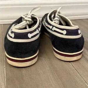 Gucci Blue and White Loafers with Moc-Toe Design Gucci | Shoes | Gucci Blue And White Loafers With Moctoe  main image 2